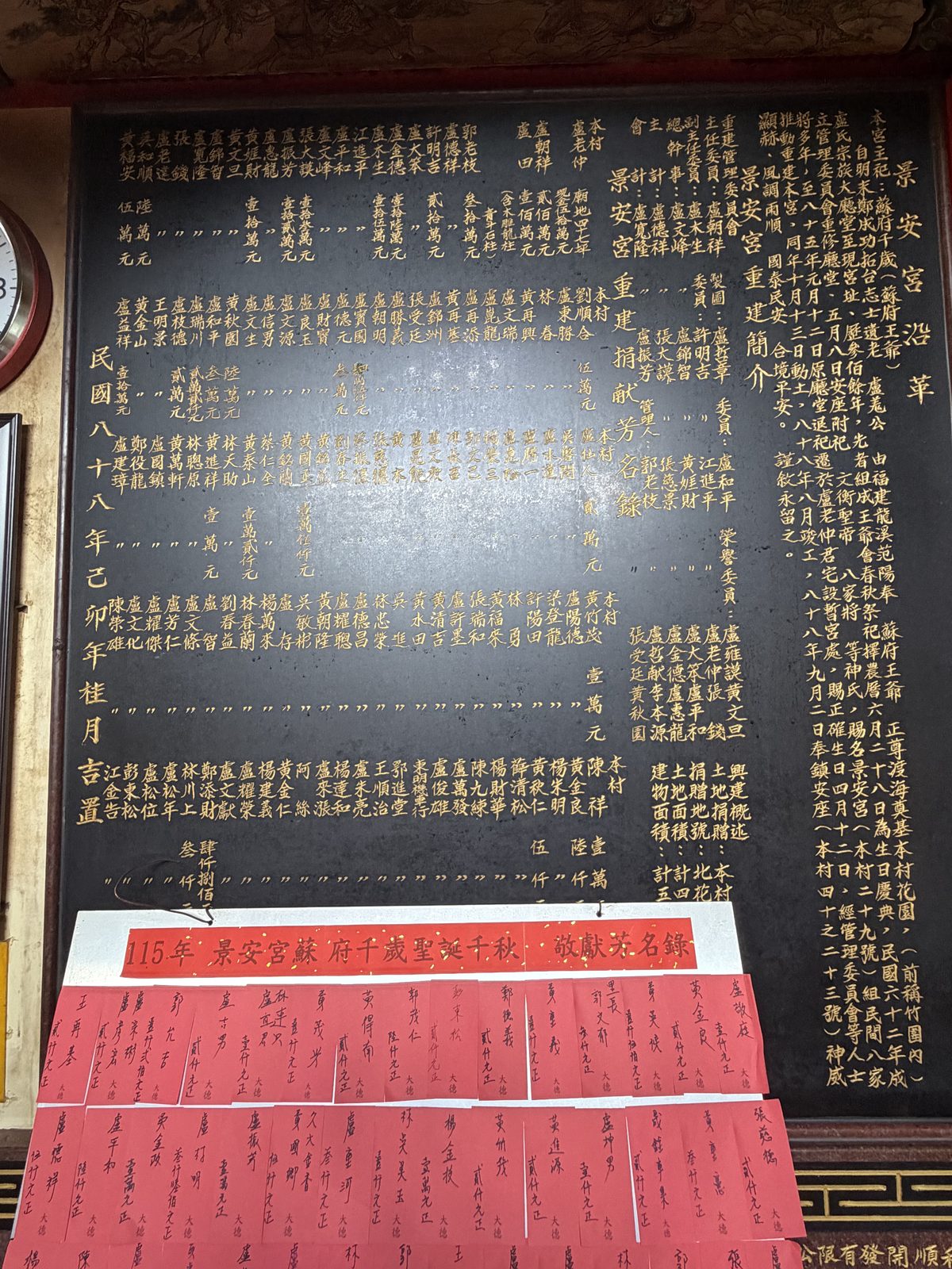 景安宮建廟沿革碑記・鐫刻三百餘年宮史