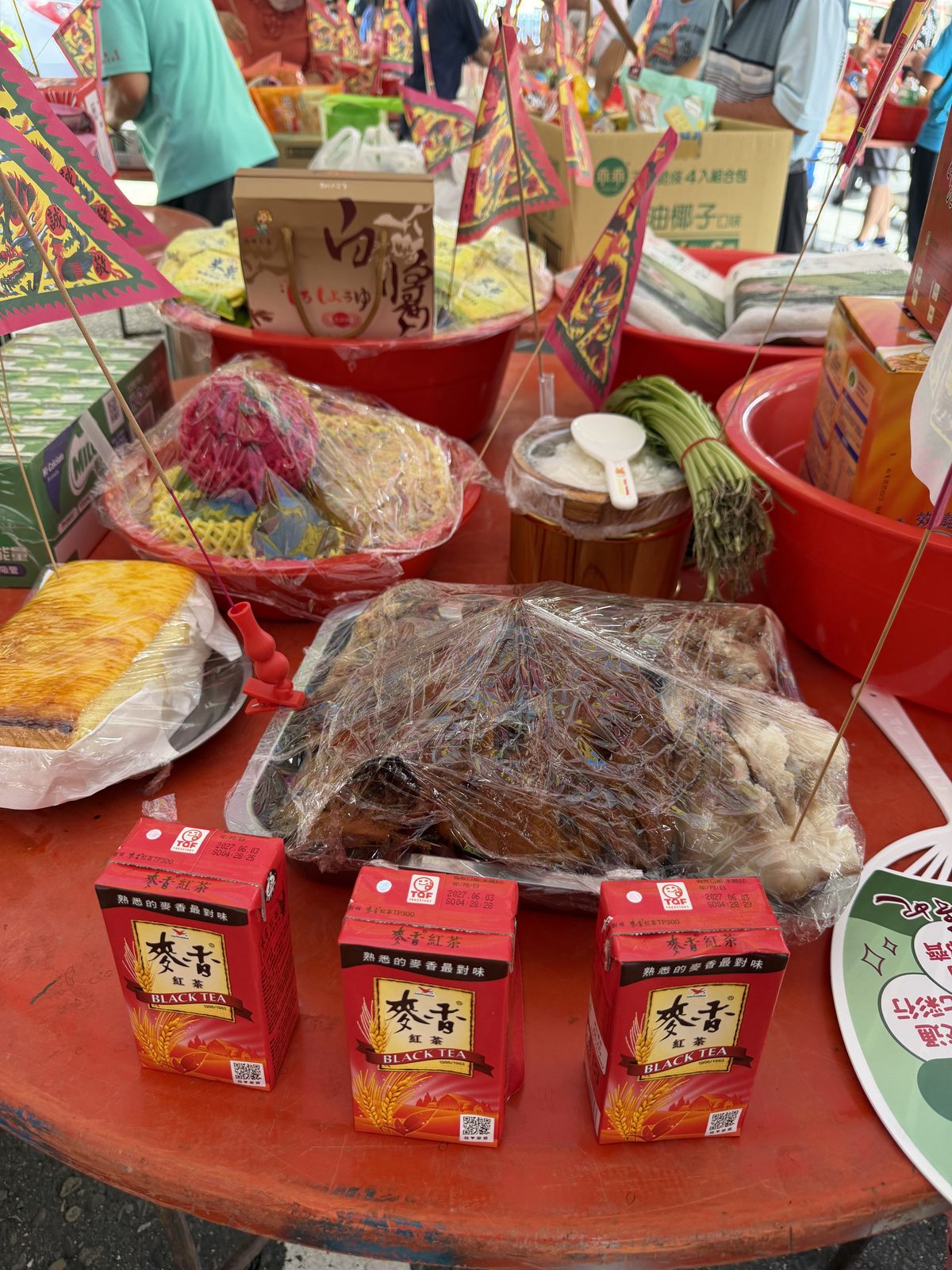 景安宮中元普渡・敬備牲禮壽麵